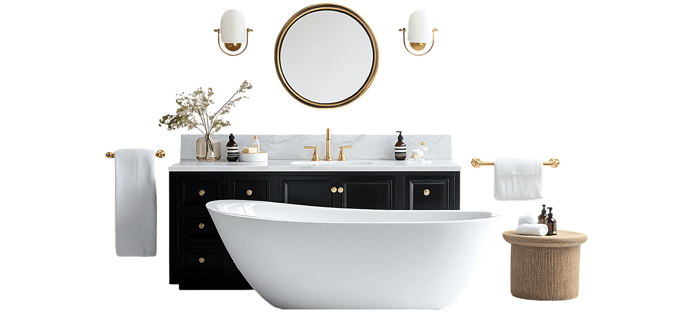 Modern Bathroom Interior.